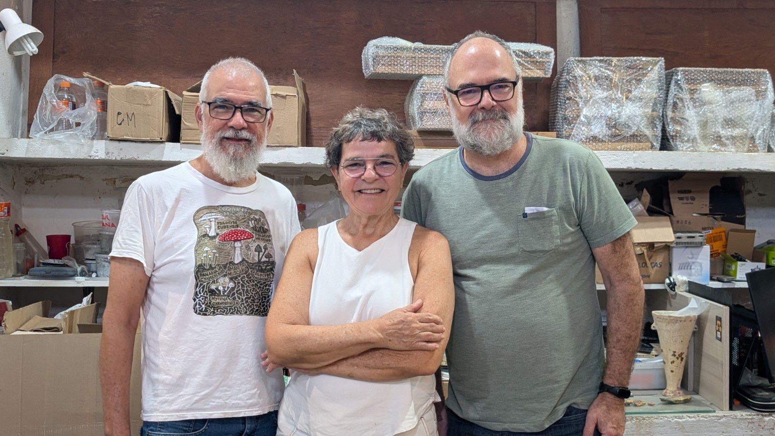 Maurício Castro, Christina Machado e José Paulo.